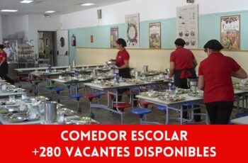 Comedor Escolar +280 Vacantes Disponibles