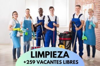 Limpieza +259 Vacantes Libres ¡Postula Ahora!